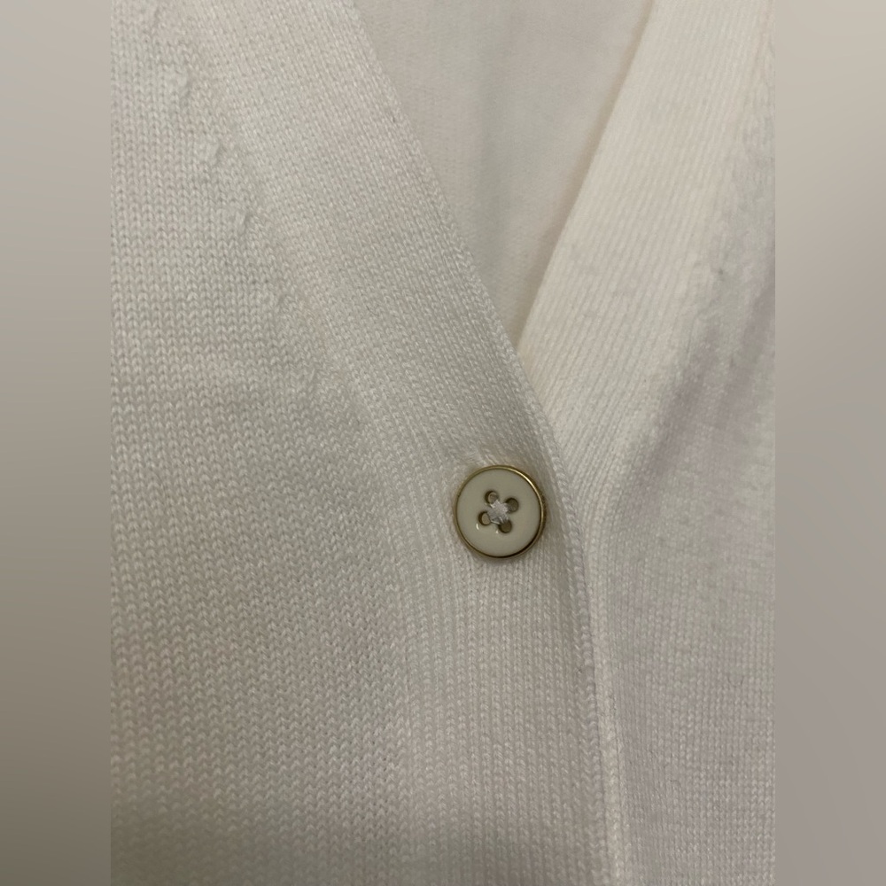 Talbots Ivory Button-Up Cardigan - Picture 3 of 7